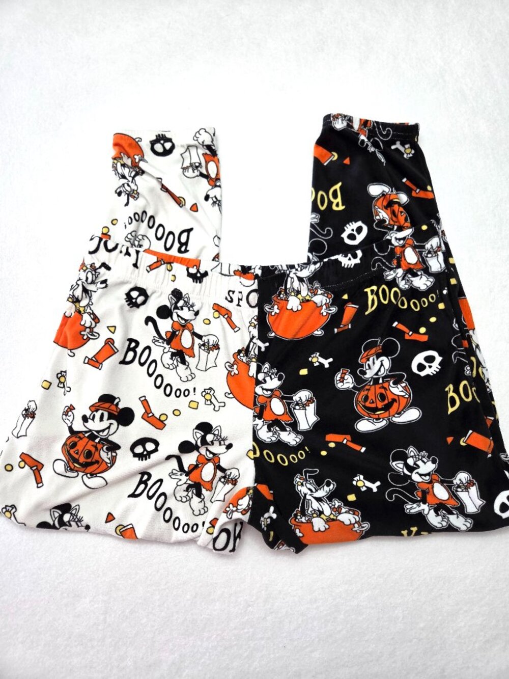 Disney Mickey Mouse Women’s XG XL 16-18 Halloween Split Leg Pajama Pants Spooky
